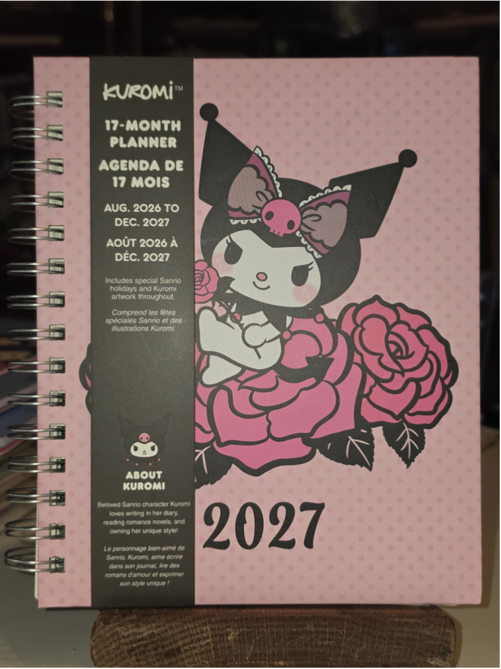 NB-2491 Sanrio Kuromi 17-Month Planner 2026-2027 Hardback Licensed